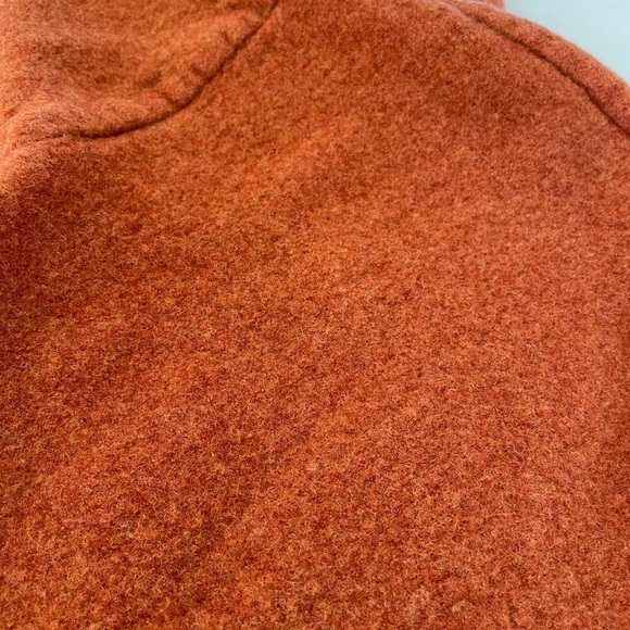 Eskandar Sweater Womens Burnt Orange Wool Cashmere Scottish Boxy Marled - Picture 6 of 12